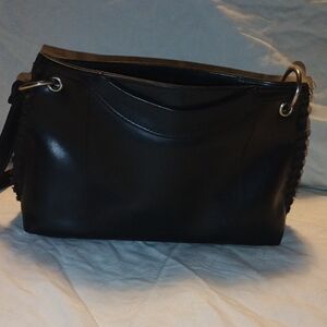 Elegant Black Leather Handbag